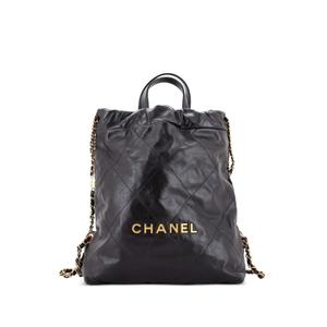 Рюкзак 22 Chain Quilted Calfskin среднего размера
