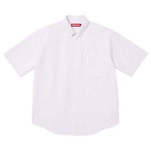 Рубашки на пуговицах Supreme Loose Fit Oxford Short-Sleeve Shirt 'Stripe'