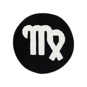 Ковры GOAT x Gallery 1950 Horoscope Virgo Rug Black/White