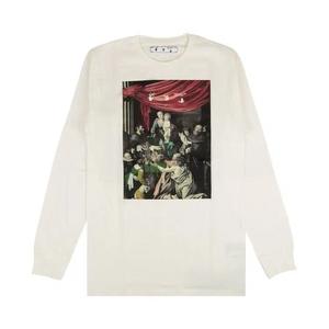 Футболки с длинным рукавом Off-White Caravaggio Painting Long-Sleeve Tee 'Белый'