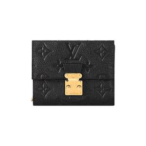 Кошельки Louis Vuitton Métis Compact Wallet «Black Monogram Embossed Empreinte Cowhide Leather»