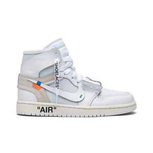 Кроссовки Off-White x Air Jordan 1 Retro High OG BG 'White' 2018