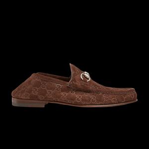 Лоферы Gucci Horsebit 1953 Loafer 'GG Замша - Темно-коричневый'