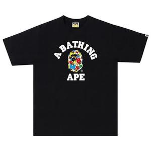 Футболки BAPE Baby Milo Alphabet College Tee 'Черный'
