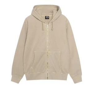 Толстовки на молнии Stussy Pigment Dyed Buana Zip Hoodie 'Хаки'