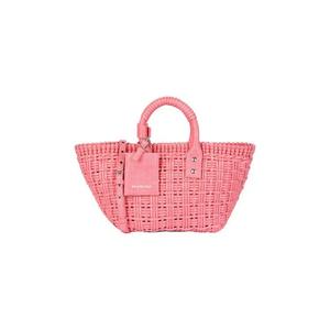 Сумки с ручкой Balenciaga Bistro XS Basket Top Handle Bag 'Сладкий розовый/Белый'