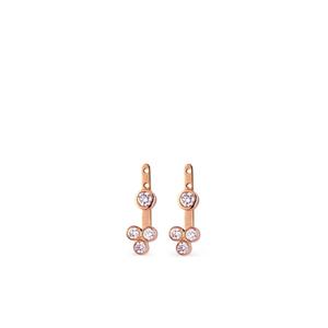 Серьги Trinity из розового золота с бриллиантами