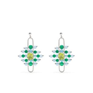 Серьги Impressionists Dangle из белого золота с бриллиантами