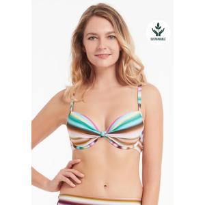 Бикини-топ Sunset Paradiso Lavender с формованным узлом спереди и косточками
