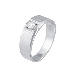 Кольцо с бриллиантом LITZ 18K белое золото DR4106
