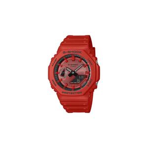 GA-2100RRB-4A Унисекс аналогово-цифровые часы, красный ремешок из смолы