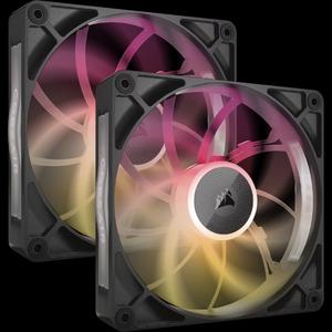 Corsair iCUE LINK RX140 MAX RGB Starter Kit 140 мм PWM вентилятор - черный (двойная упаковка)