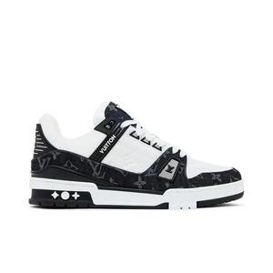 Кроссовки Louis Vuitton Trainer 'White Black Denim'