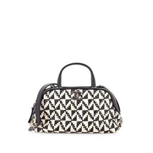 Маленькая сумка Convertible Chain Bowler Bag Woven Calfskin