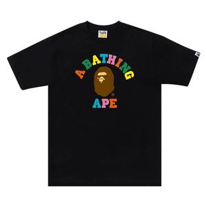 Футболки BAPE Colors College Tee 'Black/Multicolor'