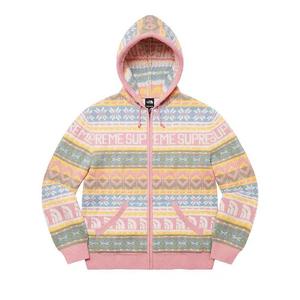 Свитера Supreme x The North Face Zip Up Hooded Sweater 'Pink'