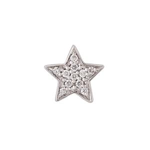 Серьга-гвоздик Stasia из белого золота с бриллиантами