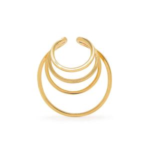Серьга-кафф из нескольких колец