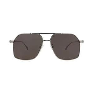 Очки Alexander McQueen Aviator Sunglasses 'Ruthenium/Grey'