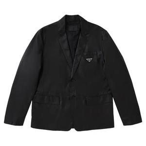 Блейзеры Prada x Raf Simons Leather Blazer «Черный»