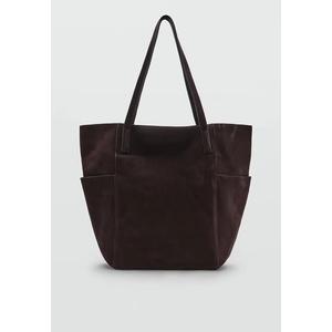 Кожаная сумка-шопер