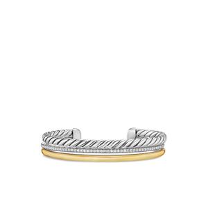 Браслет DY Mercer® Three Row из желтого золота и серебра с бриллиантами
