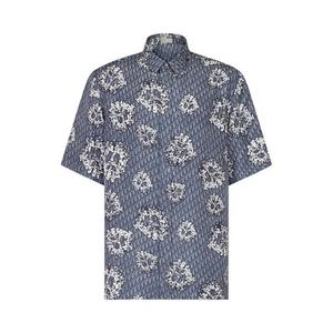 Button Down Shirts Dior x Denim Tears Short-Sleeve Shirt 'Синий'