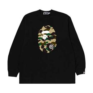 Футболки с длинным рукавом BAPE 1st Camo Ape Head Relaxed Fit Long-Sleeve Tee 'Black'