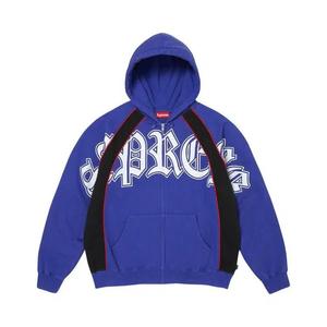 Свитшоты Supreme Панельный худи на молнии 'Роял'