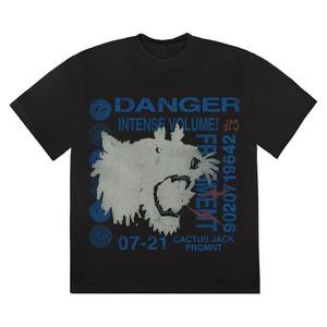 Футболка Cactus Jack by Travis Scott For Fragment Danger Tee 'Black'
