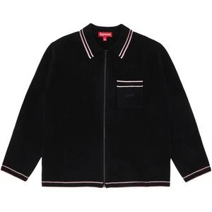 Свитера Supreme Zip Up Polo Sweater 'Черный'