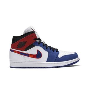 Повседневная баскетбольная обувь Air Jordan 1 Mid 'Multicolored Swoosh'