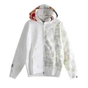 Толстовки на молнии BAPE City Camo Tiger Shark Full Zip Hoodie «White»