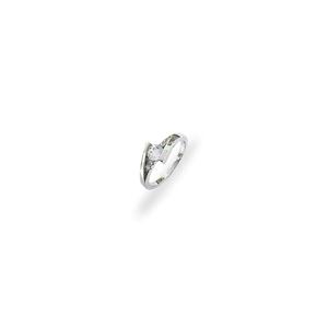 MJ Jewellery кольцо из серебра 925 пробы SC547 с покрытием из белого золота