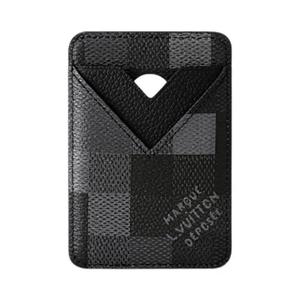 Кардхолдеры Louis Vuitton Magnetic Card Holder 'Черный Damoflage Черный Холст'