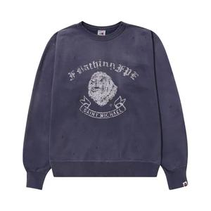 Свитеры BAPE x Saint MXXXXXX Gorilla Crewneck 'Синий'