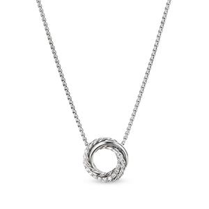Серебряное колье Cross с бриллиантами