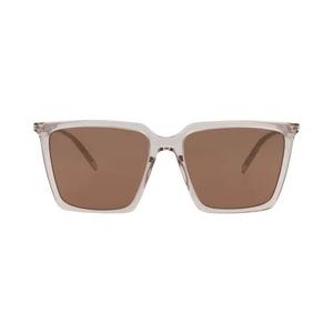 Квадратные солнцезащитные очки Saint Laurent 'Nude/Brown'