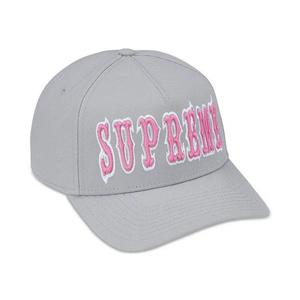 Кепки Supreme Gothic Outline Adjustable New Era «Grey»