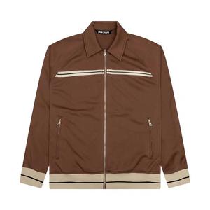 Топы Palm Angels Mini Tape Track Jacket 'Brown/Off White'