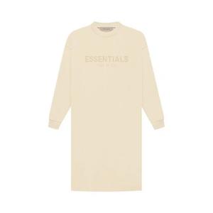 Платья Fear of God Essentials Long-Sleeve Tee Dress 'Яичная скорлупа'