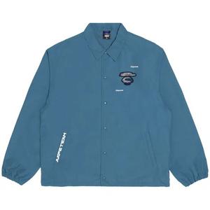 Куртки-тренчи AAPE Moonface Graphic Coach Jacket 'Blue/Grey'