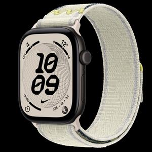 Apple Watch Series 12 46 мм, GPS, алюминий, Black, ремешок Chalk Calm Nike Sport Loop
