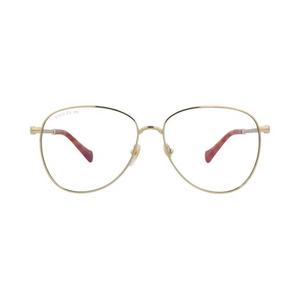 Солнцезащитные очки Gucci Aviator Frame Metal 'Gold/Transparent'