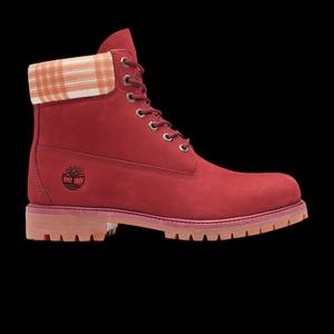 Ботинки Timberland Heritage 6 Inch Waterproof Boot «Клетка - темно-красный»