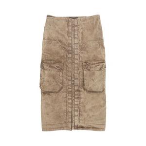 Skirts Y/Project Velcro Cargo Long Skirt 'Вымытый Хаки'