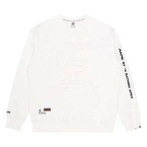 Свитшоты AAPE Moonface Embossed Sweatshirt 'Слоновая кость'