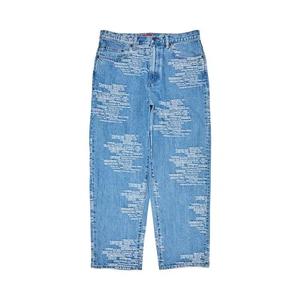 Джинсы Supreme Trademark Jacquard Baggy Jean 'Washed Blue'