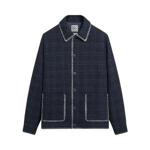 Овершерты Kith &Kin Tweed Boxy Collared Overshirt 'Ноктюрн'