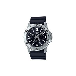 Мужские аналоговые часы MTP-VD300-1B с черным ремешком из смолы